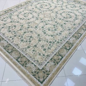 فرش طرح مروارید کرم