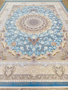 فرش طرح تندیس آبی  1500 شانه