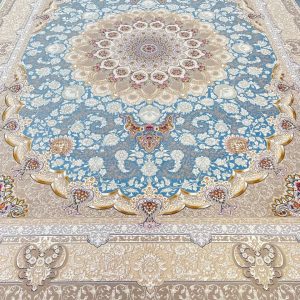 فرش طرح تندیس آبی  1500 شانه