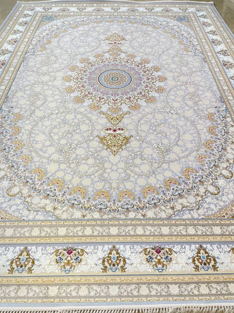 فرش طرح هیراد نقره ای 1500 شانه