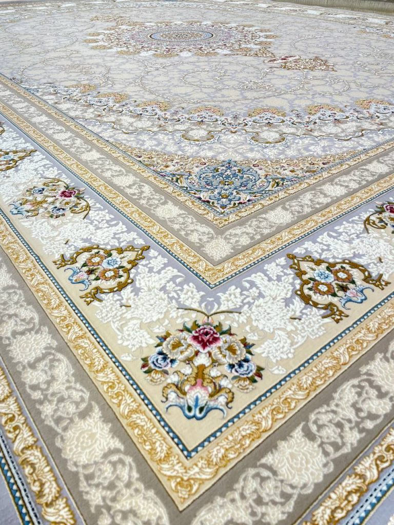فرش طرح هیراد نقره ای 1500 شانه