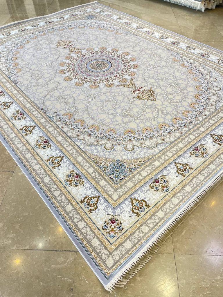 فرش طرح هیراد نقره ای 1500 شانه