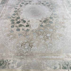 فرش طرح مرسده سبز 1500 شانه