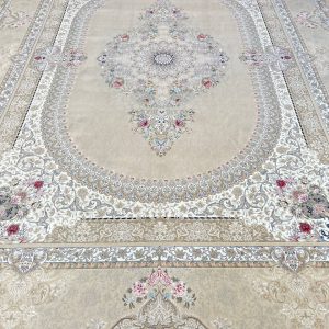 فرش طرح هستی کرم 1500 شانه