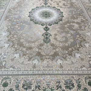 فرش طرح 5050 سبز 1500 شانه